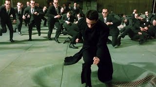 Neo vs Smith Clones Part 2  The Matrix Reloaded Open Matte [upl. by Emilia]