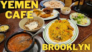 Eating Amazing Yemeni Food in NYC at Yemen Café [upl. by Anelis]