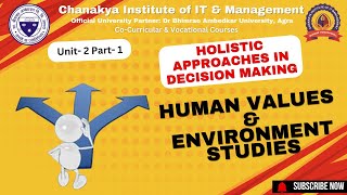 CoCurricular Course  Human Values And Environment Studies Unit 2 Part 1 DBRAUCIITM [upl. by Mcgean704]