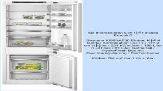 Siemens KI86NAF30 Einbau Kühl Gefrier Kombination  A  1772 cm Höhe  221 kWhJahr  1 [upl. by Aronoff]