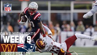 Washington Commanders vs New England Patriots  2023 Week 9 Game Highlights [upl. by Nura]