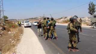 Violent Arrests of Palestinians and Internationals in AlMasara [upl. by Sarena696]