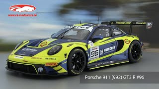 ckmodelcarsvideo Porsche 911 992 GT3 R 96 5th 24h Spa 2023 Rutronik Racing Minichamps [upl. by Dag]