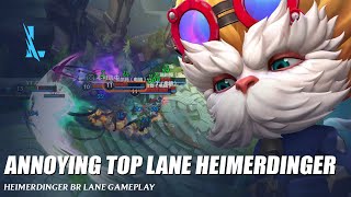 Annoying BR Lane Heimerdinger  Wild Rift [upl. by Leigh426]