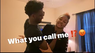 CALLING MY BOYFRIEND ANOTHER NAME PRANK ‼️ [upl. by Olivette73]