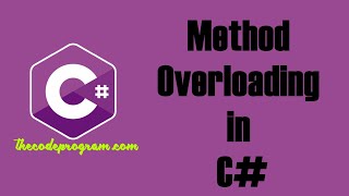 METHOD OVERLOADING IN C SHARP  function overloading in c Polymorphism in C for Beginners in Hindi [upl. by Johnathan]