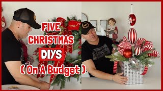 5 NEW Christmas DIYS On A Budget  Elegant Christmas Decorations Ideas  Ramon At Home [upl. by Adnaral]