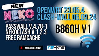 OpenWrt 23054 Stable ClashWall 06092024 For B860H V1 Support  REYREWRT [upl. by Etac]