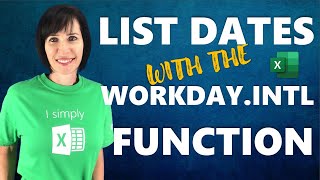 Excel WORKDAY Function Trick to List Dates that Most People Dont Know [upl. by Limann]