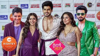 Shraddha Dheeraj Paras and Sana Sayyad Kundali Bhagya Cast at Zee Rishtey Awards 2024 [upl. by Nanek]