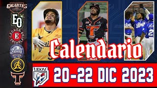 Lidom ⚾ Calendario 2022 Diciembre 2023 Análisis equipos Clasificados y quienes tienen opciones [upl. by Gwenette]