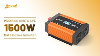 Ampeak 1500w Modified Sine Wave Inverter [upl. by Asher]