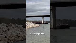 Barge collides with bridge in Oklahoma only 4 days after Baltimore bridge collapse shorts [upl. by Correna182]