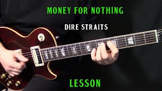 how to play quotMoney For Nothingquot on guitar by Dire StraitsMark Knopfler  rhythm guitar lesson [upl. by Lula915]