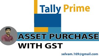 Asset Purchasing  Tally Prime Tamil Tutorial [upl. by Ellered577]