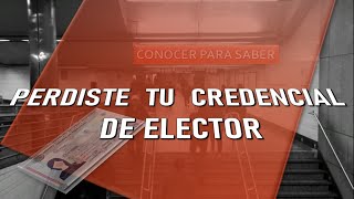 Perdí mi INE que hacer cuando no encuentro mi credencial de elector como reponer la credencial [upl. by Candace]