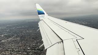 Alaska Airlines Embraer 175 landing in Los Angeles LAX 4K [upl. by Eladroc]