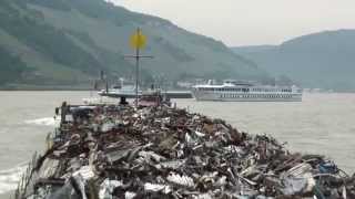 Auf dem Rhein durch die Loreley mit Vorspannschlepper [upl. by Fiertz]