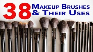 Ultimate Makeup Brushes Guide 38 Makeup Brushes and Their Uses [upl. by Charmaine]