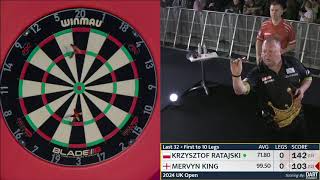 Krzysztof Ratajski vs Mervyn King  UK Open 2024  PDC Darts Full Match Replay [upl. by Aissenav249]