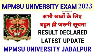 MPMSU result Paramedical BMLT BPT Nursing medical mbbs bds Etc [upl. by Karlotte641]