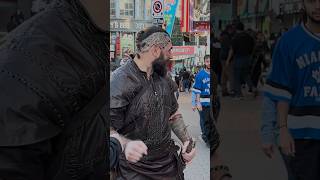 Ragnar Lothbrok Walking in Public vikings costume ragnarlothbrok foryou reactionvideo reaction [upl. by Yesak793]