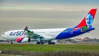 VERY CLOSEUP Plane Spotting at Belgrade Airport  B737 GoAround A330 B737 MAX Special Liveries [upl. by Rorry]