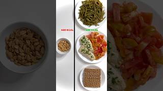 “📊 400 calorie non sono tutte uguali 🍽️ healthy easy simply food comparison alimentazione [upl. by Larrabee]