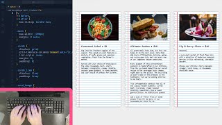 Creating Stunning Card Text with HTML and CSS  Web Design Tutorial [upl. by Plusch404]