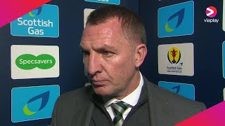 Celtic manager Brendan Rodgers speaks after 50 victory against Buckie Thistle [upl. by Ahsika]