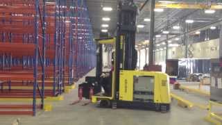 Hyster Turret Truck Rail Guidance Test [upl. by England159]