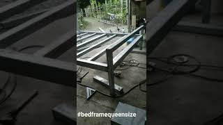 queen size bed frame fabrication [upl. by Laenahtan]