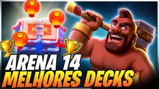 MELHORES DECKS ARENA 14 PICO SERENO NO CLASH ROYALE [upl. by Corsiglia26]