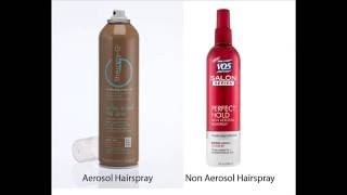 Aerosol vs Non Aerosol Hairspray [upl. by Loos931]