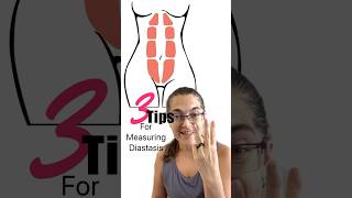 Checking for diastasis recti  3 TIPS you need to know postpartum diastasisrecti abs shorts [upl. by Eyt]