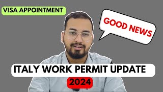 Italy Work Permit 2024 Update  Decreto Flussi 2024  12062024 [upl. by Fronnia]