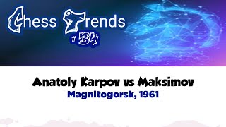 Anatoly Karpov vs Maksimov • Magnitogorsk 1961 [upl. by Wilhelmina]