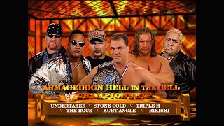 Story of Kurt Angle vs Undertaker vs Rock vs Stone Cold vs HHH vs Rikishi  Armageddon 2000 [upl. by Georgeanna]