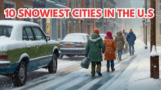 10 Snowiest Cities in the United States 2024 [upl. by Ahsaeyt]