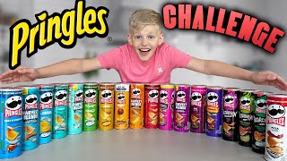 BIGGEST Pringles Challenge 2024 with SPICY flavors [upl. by Syhr437]