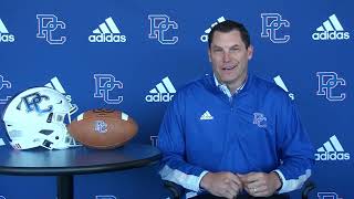 Getting to know Presbyterian Blue Hose Football Coach Steve Englehart [upl. by Broder]