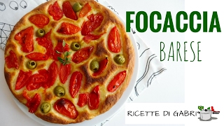 RICETTA FOCACCIA BARESE facile e buonissima RICETTE DI GABRI Kitchen Brasita [upl. by Odlanar114]