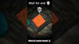 Minecraft cooked moment 💀 minecraft viralshort trollskull [upl. by Nate606]