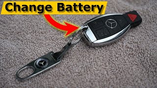 How to Change Mercedes Benz Remote Key Battery TRICK To Open It [upl. by Skell]