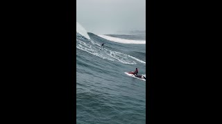 Peter Mel at Mavericks 12820 ⚡️ athlete mavericks petermel surfing powerlinesproductions [upl. by Gereld]