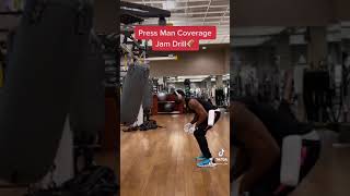 Defensive Back Press Man Technique Drill shorts [upl. by Oca214]