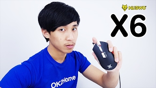 รีวิวเมาส์ Nubwo X6 ARK เมาส์มาโครพร้อมไฟ RGB 168 ล้านสี [upl. by Nolrev]