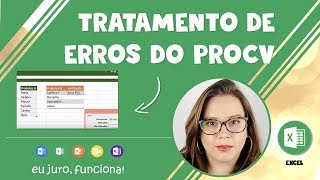 TRATAMENTO DE ERROS DO PROCV [upl. by Annairam]