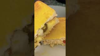 Rate my toastie  air fryer spicy peperami cheese and jalapeños cooking airfryer foodie food [upl. by Arej]