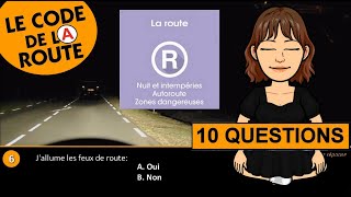 TEST 1R 10 Questions Code de la Route [upl. by Kus311]